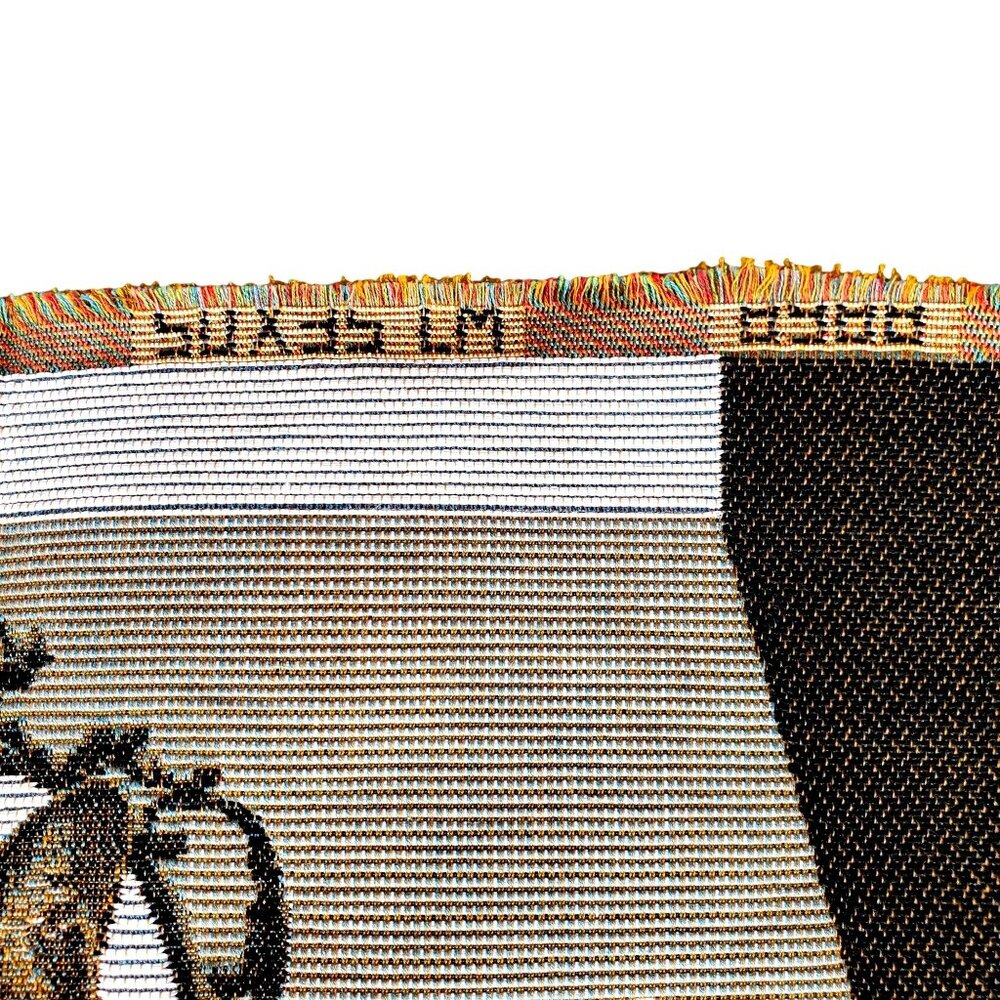 Vintage Art de Lys French Woven Cat Tapestry Pillow Panel Textile 15x20 Beige - Picture 7 of 13